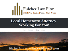 Tablet Screenshot of fulcherlawfirm.com